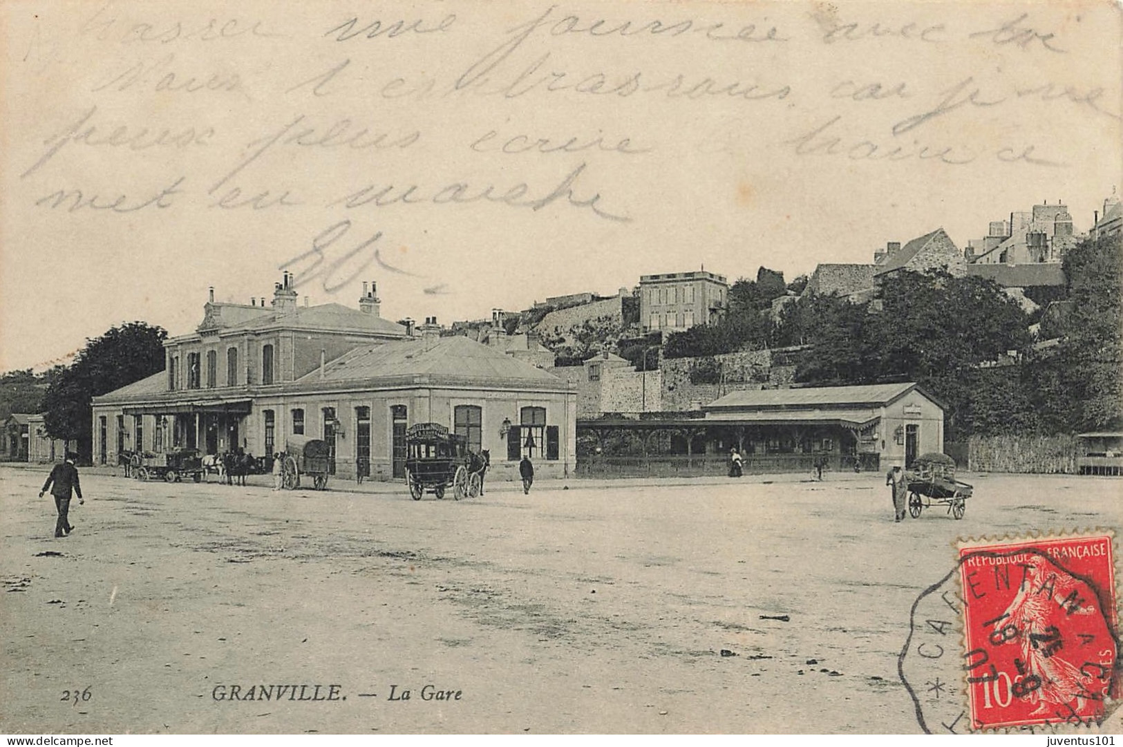 CPA Granville-La Gare-236-Timbre   L2876 - Granville