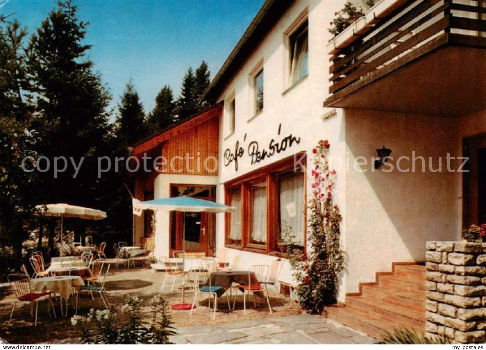 73862332 Eisenbach Schwarzwald Cafe Pension Haus Charlott Terrasse Eisenbach Sch - Autres & Non Classés