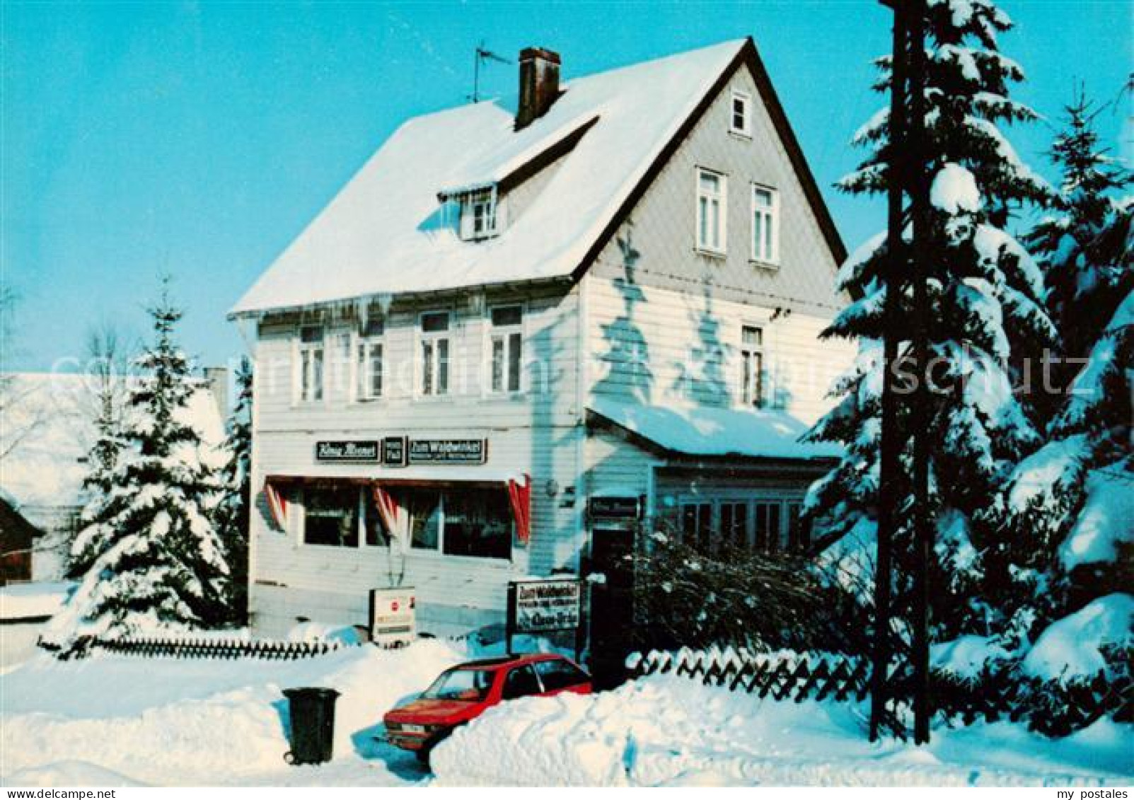 73862328 Clausthal-Zellerfeld Cafe Pension Restaurant Zum Waldwinkel Im Winter C - Clausthal-Zellerfeld