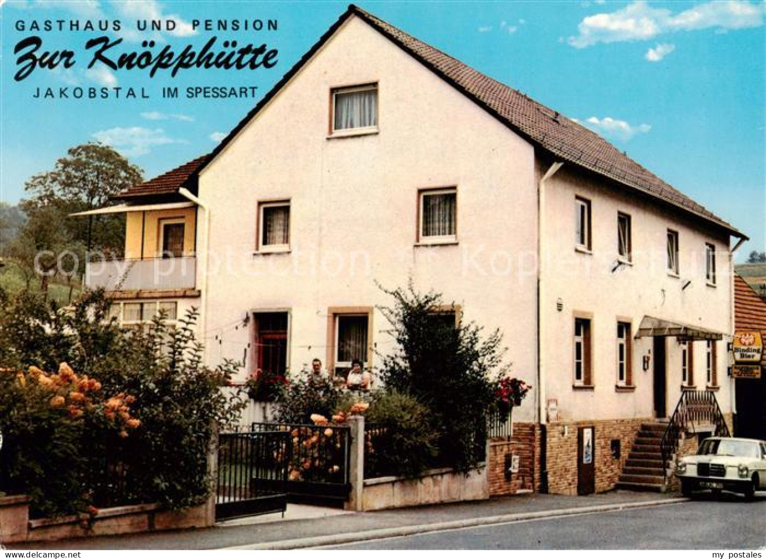 73862322 Jakobsthal Unterfranken Gasthaus Pension Zur Knoepphuette Jakobsthal Un - Autres & Non Classés