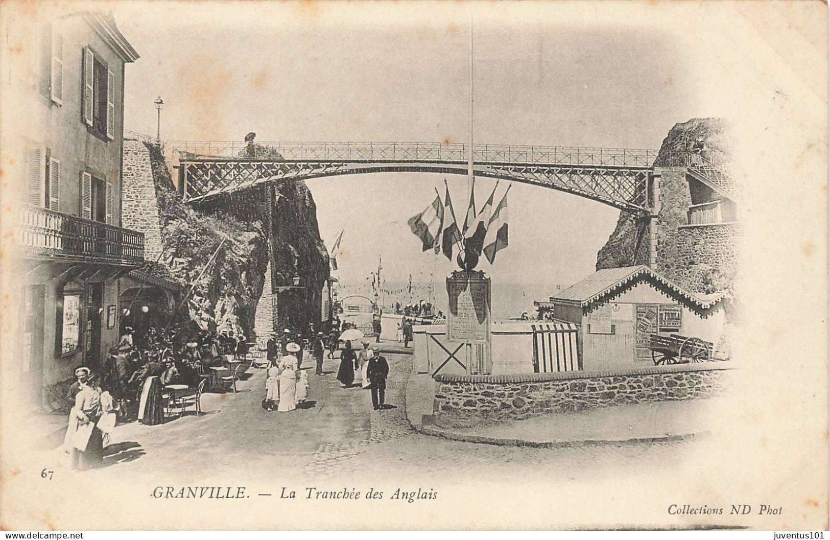 CPA Granville-La Tranchée Des Anglais-67-Timbre   L2876 - Granville