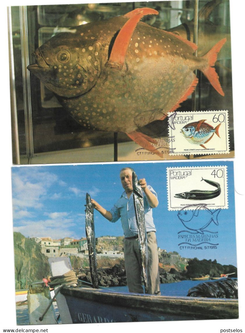 Peixes Madeira 1985 - Cartoline Maximum