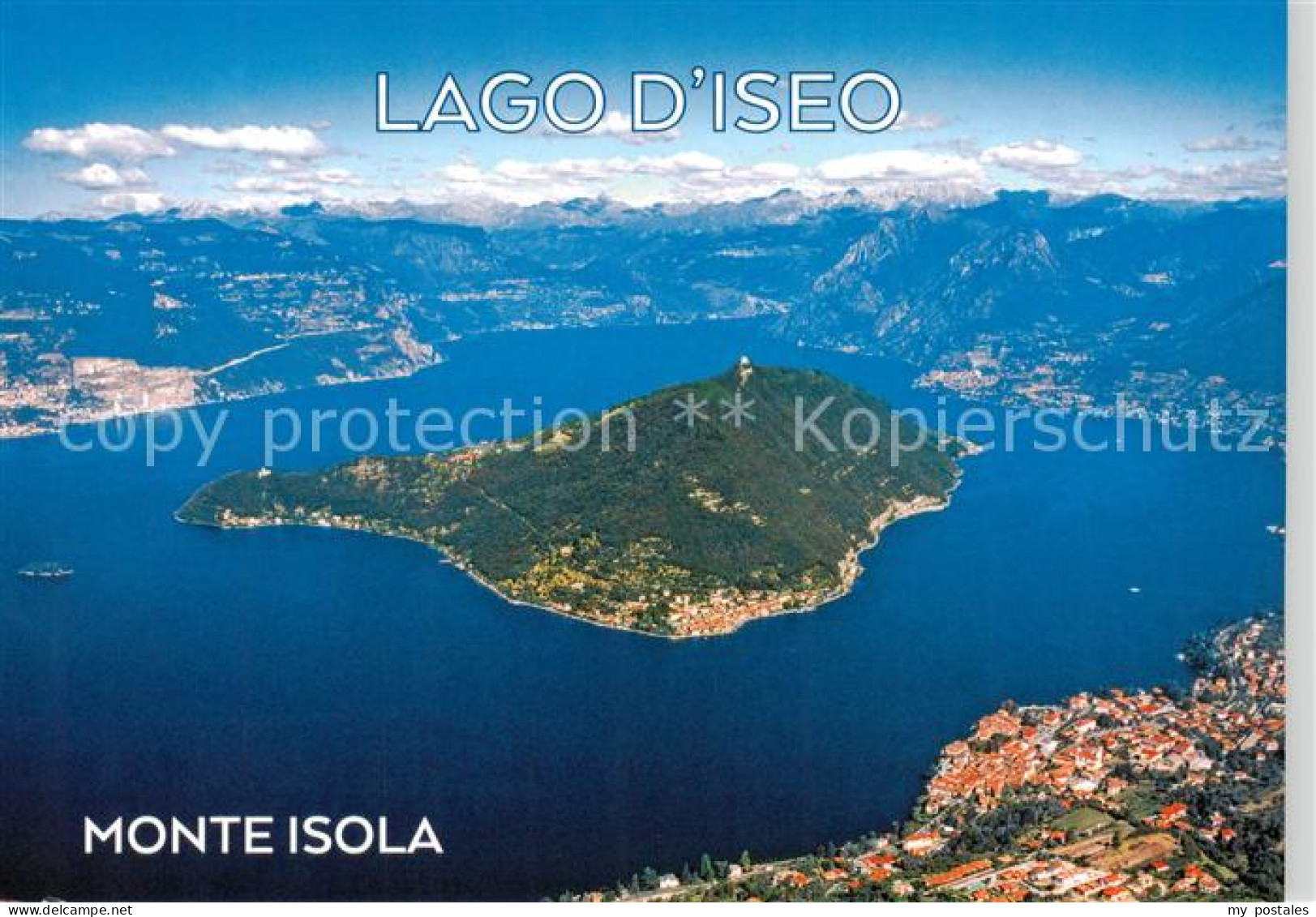 73862252 Monte Isola Lago D Iseo Veduta Aerea Monte Isola - Autres & Non Classés