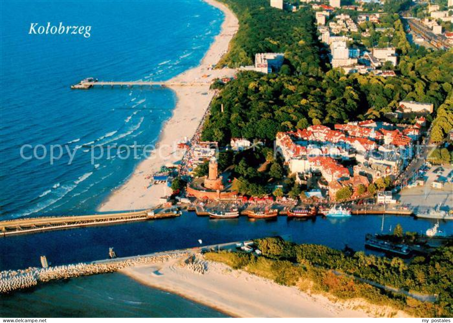 73862248 Kolobrzeg Kolberg Ostseebad PL Ansicht Mit Hafen  - Polen