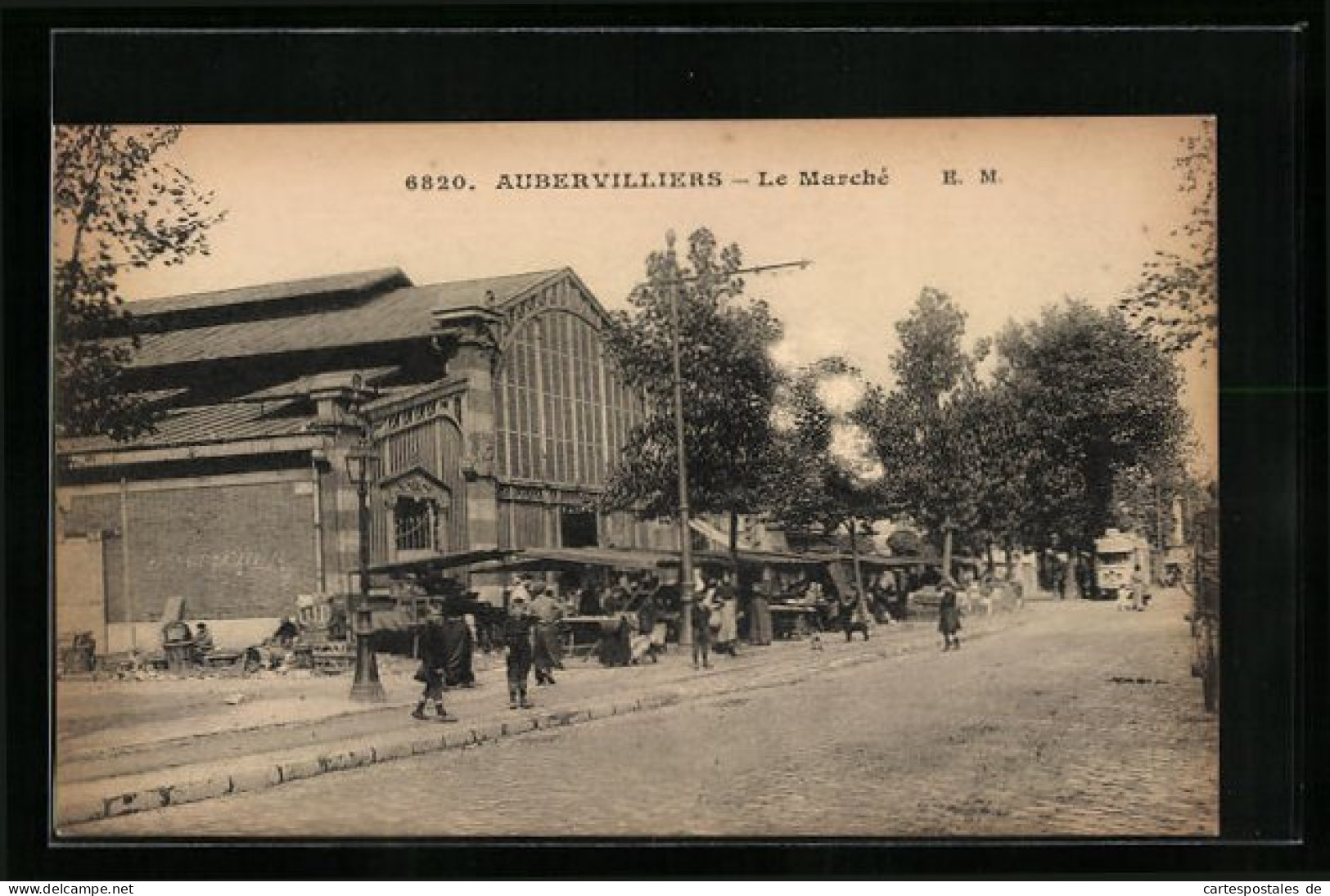 CPA Aubervilliers, Le Marché  - Aubervilliers