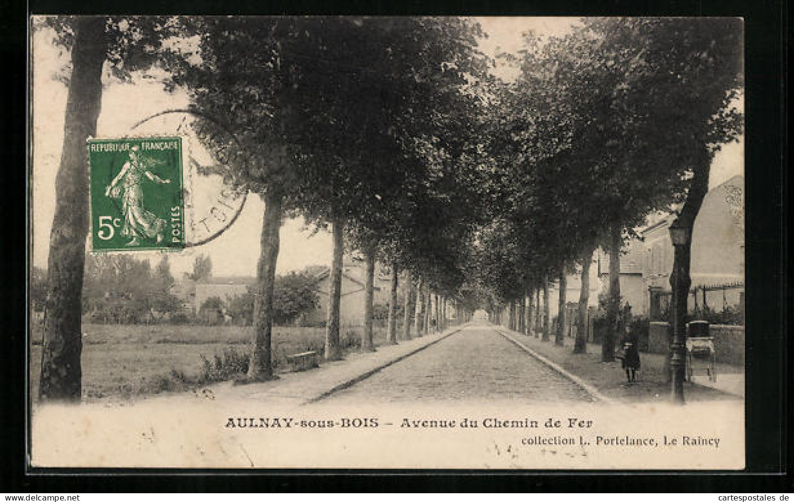 CPA Aulnay-sous-Bois, Avenue Du Chemin De Fer  - Aulnay Sous Bois
