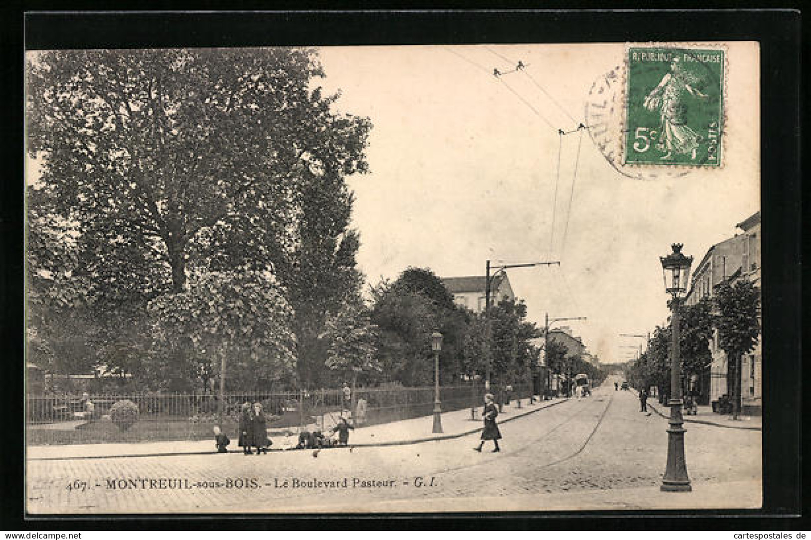 CPA Montreuil-sous-Bois, Le Boulevard Pasteur  - Montreuil