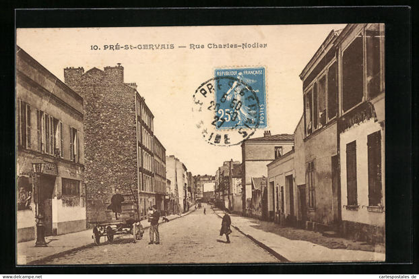 CPA Le Pré-Saint-Gervais, Rue Charles-Nodier  - Autres & Non Classés