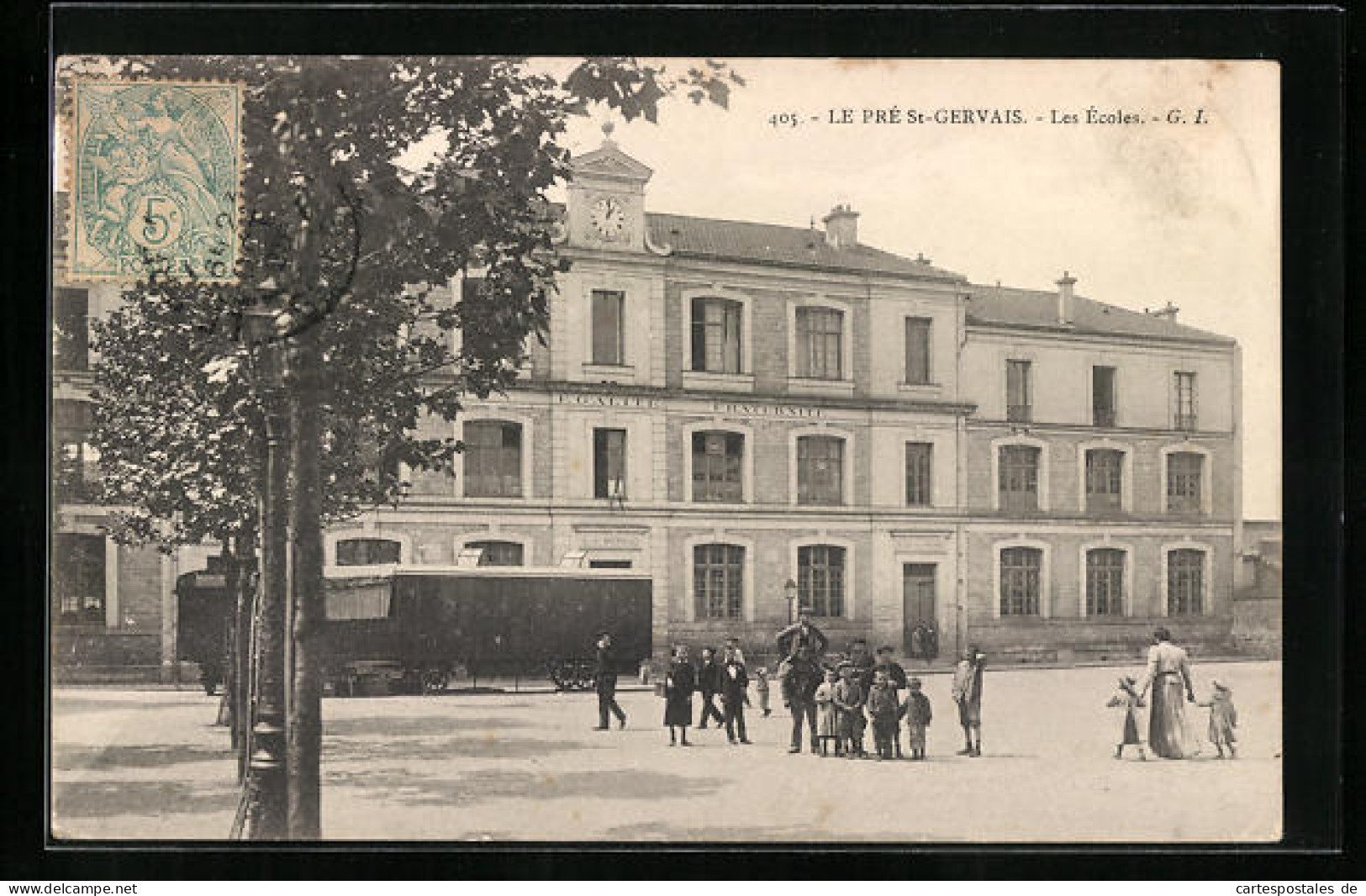 CPA Le Pré-Saint-Gervais, Les Écoles  - Autres & Non Classés