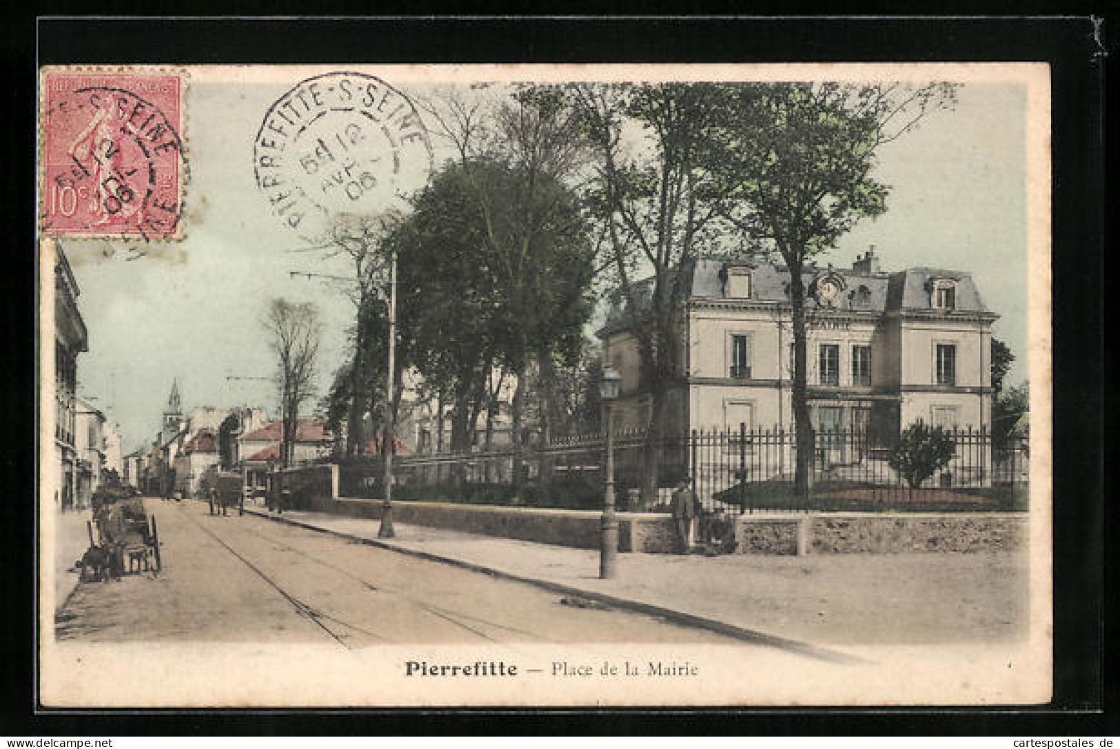 CPA Pierrefitte, Place De La Mairie  - Altri & Non Classificati