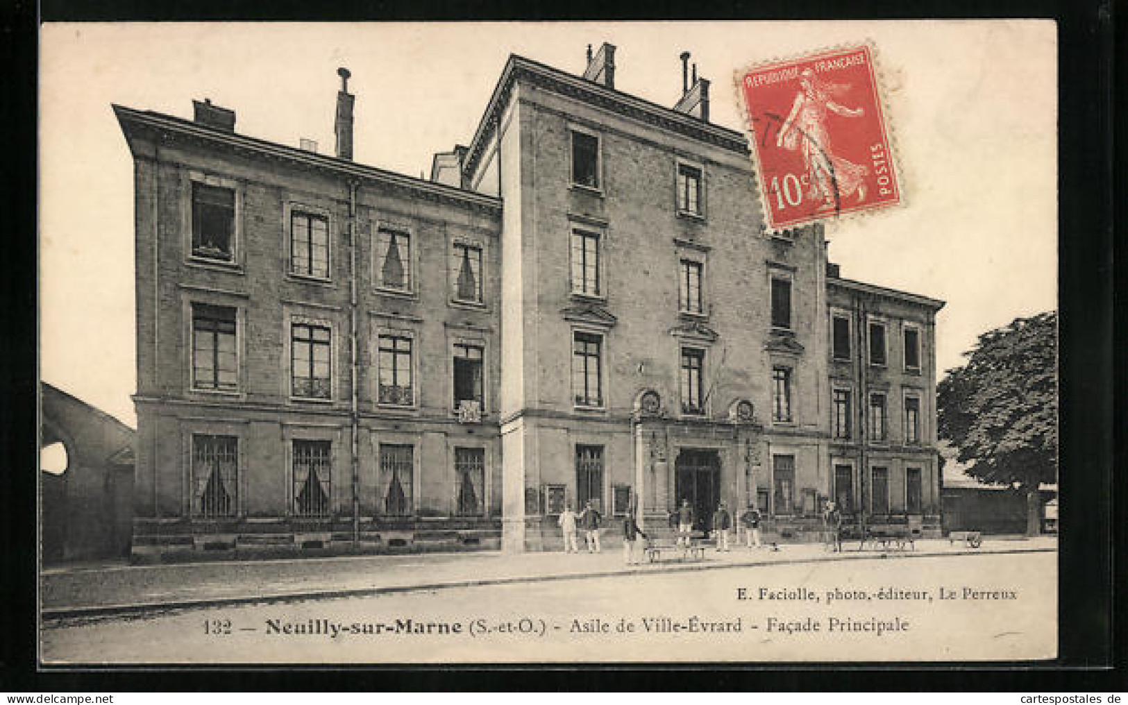 CPA Neuilly-sur-Marne, Asile De Ville-Évrard, Facade Principale  - Neuilly Sur Marne
