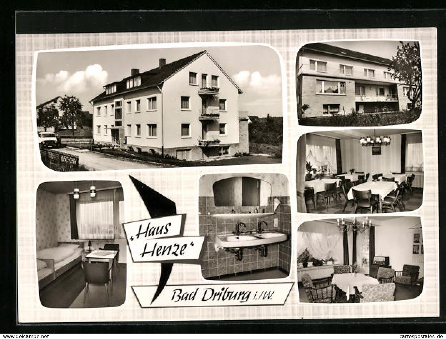 AK Bad Driburg I. W., Hotel Haus Henze  - Bad Driburg