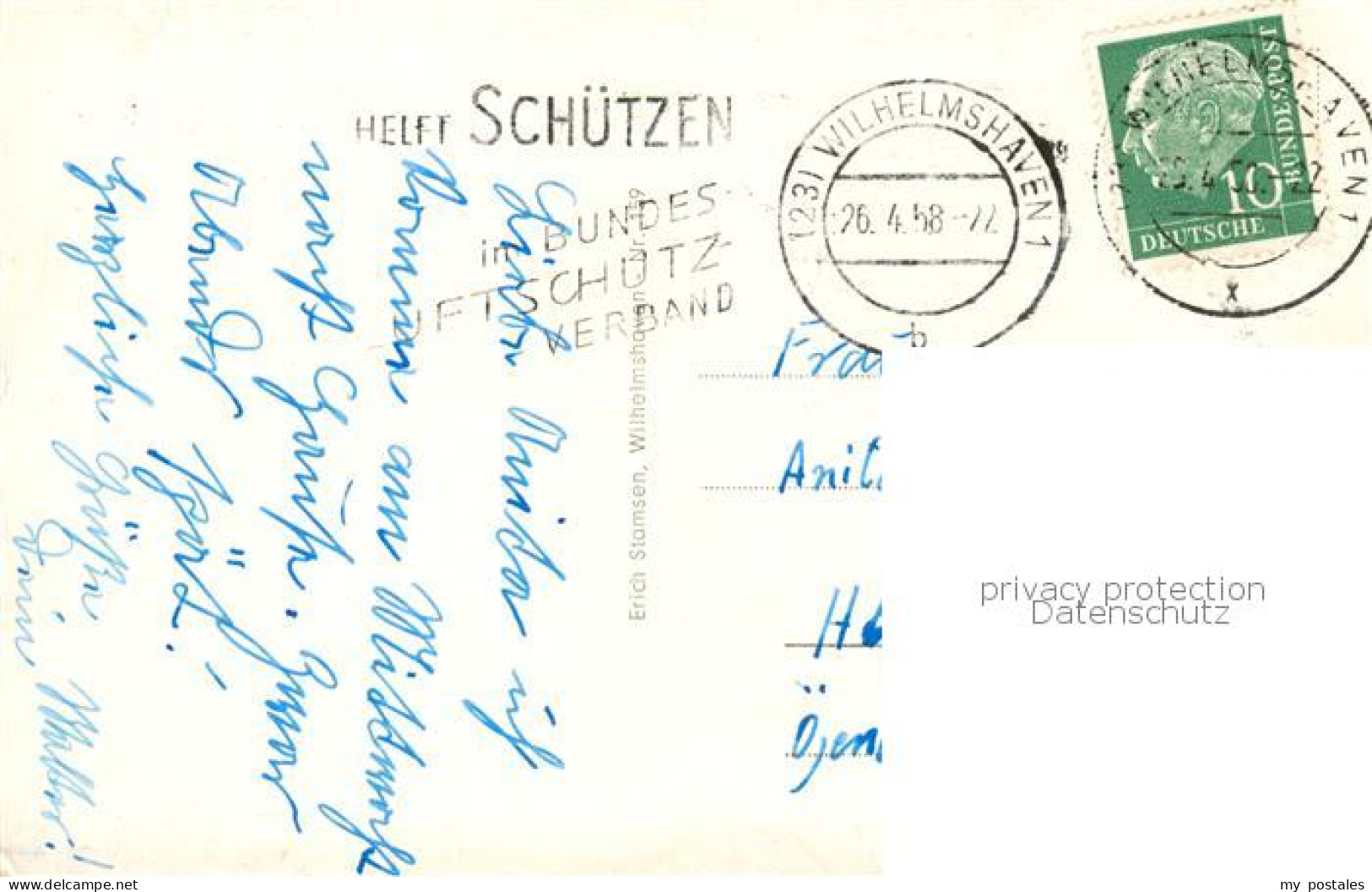 73828872 Wilhelmshaven Seehund Kaiser Wilhelm Bruecke SuedstrandBaederschiff Rue - Wilhelmshaven