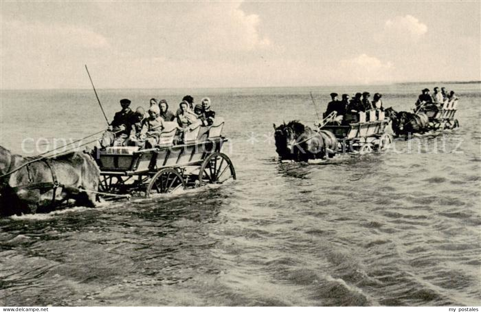 73828861 Sahlenburg Wattwagen Auf Der Fahrt Nach Der Insel Neuwerk Sahlenburg - Cuxhaven