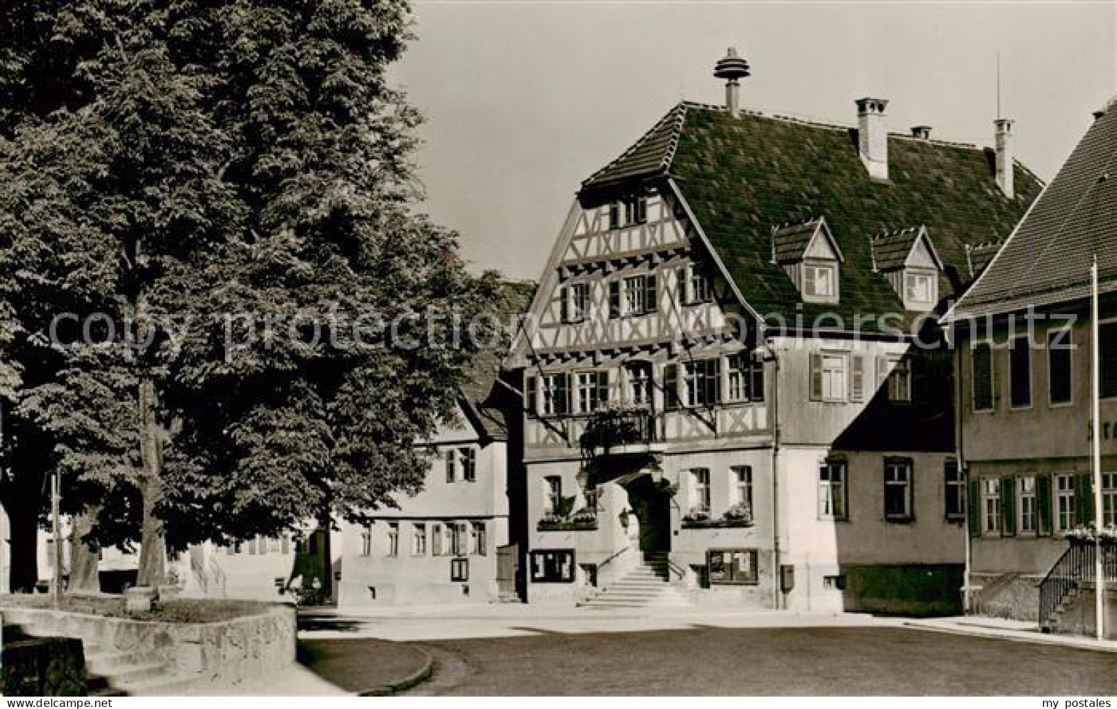 73828856 Welzheim Rathaus Mit Kirchplatz Welzheim - Autres & Non Classés