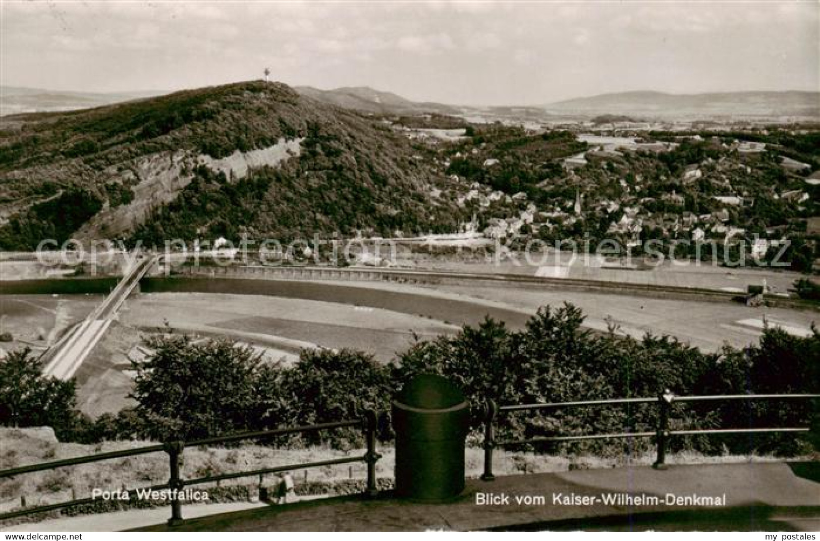 73828833 Porta Westfalica Blick Vom Kaiser Wilhelm Denkmal Porta Westfalica - Porta Westfalica