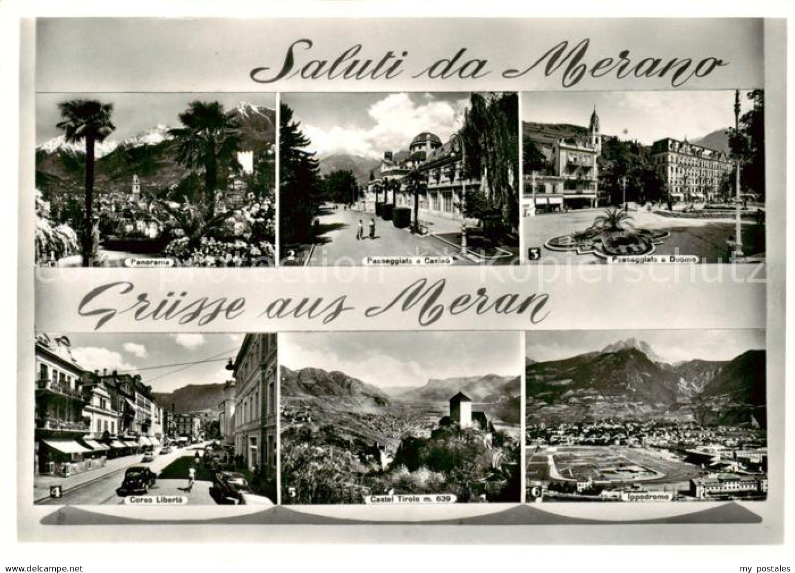 73828746 Meran Merano IT Panorama Promenade Kurhaus Pfarrturm Freiheitsstrasse S - Autres & Non Classés