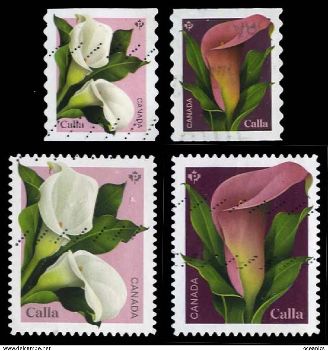 Canada (Scott No.3320-23 - Cala) (o) Coil And Bk Stamps Set Of 4 - Oblitérés