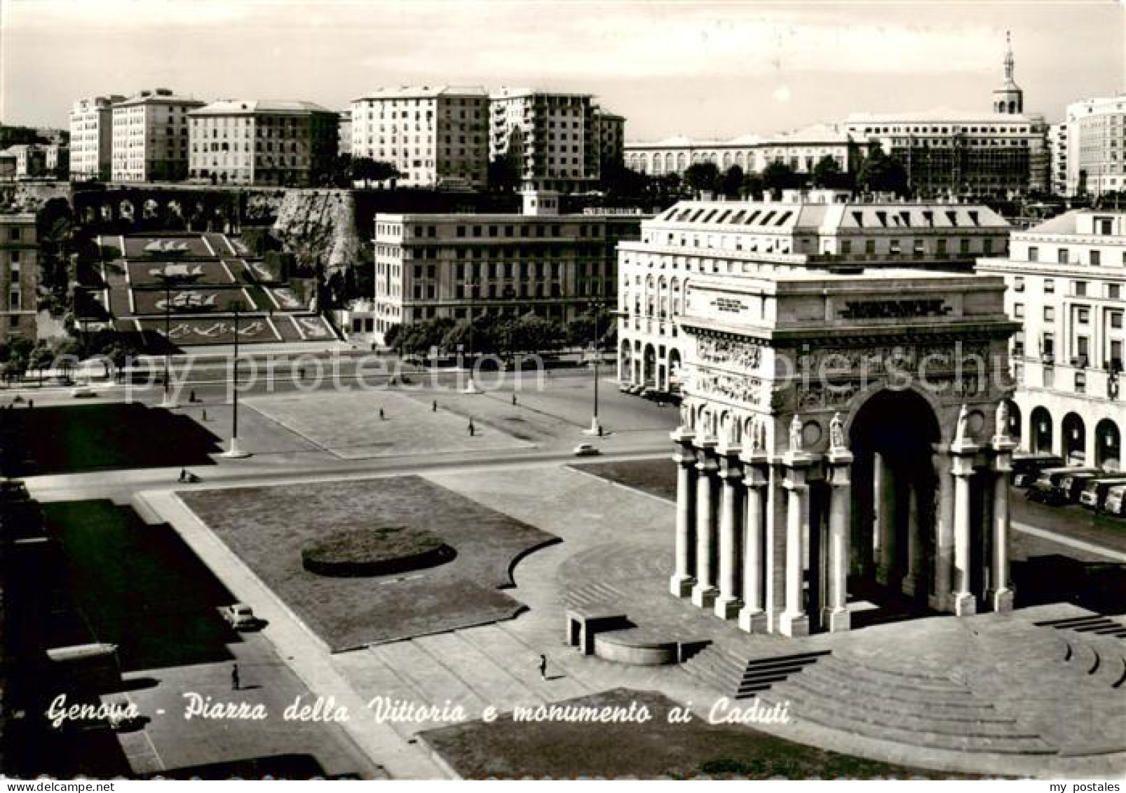 73828715 Genova Genua Liguria IT Piazza Della Vittoria E Monumento Ai Caduti  - Autres & Non Classés