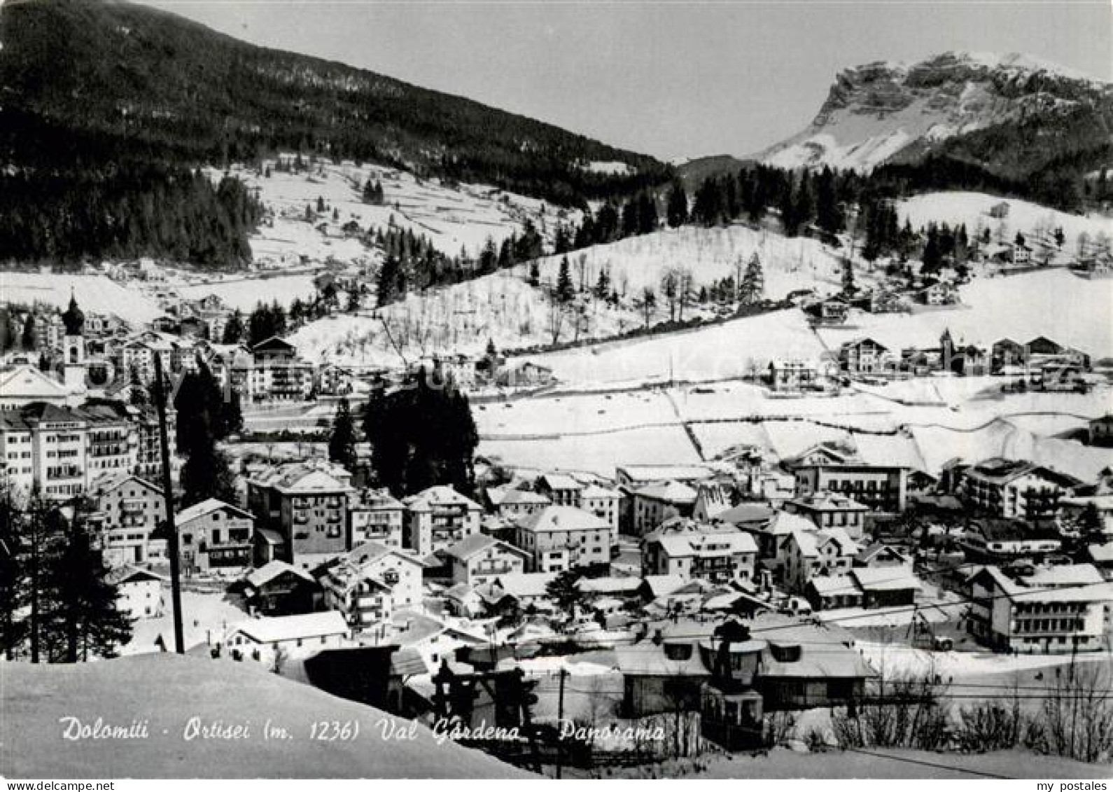 73794288 Ortisei St Ulrich Groednertal IT Panorama Im Winter  - Autres & Non Classés