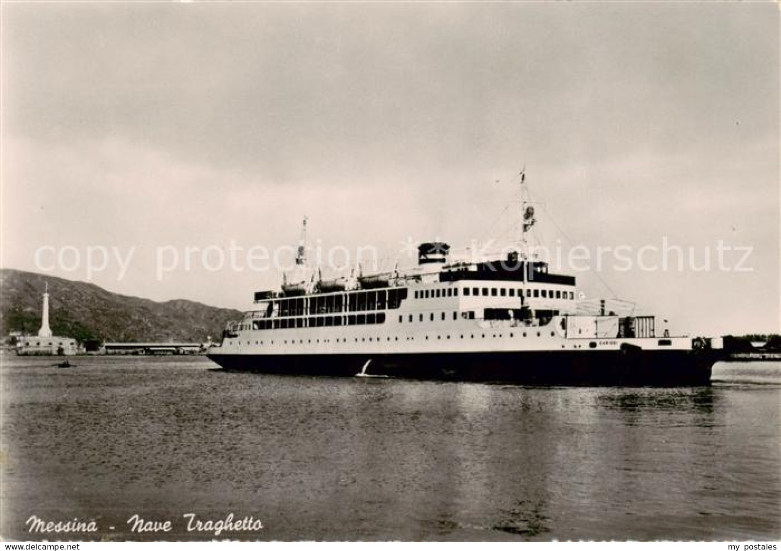 73794267 Messina Sicilia Nave Traghetto - Grosser Dampfer Messina Sicilia - Autres & Non Classés