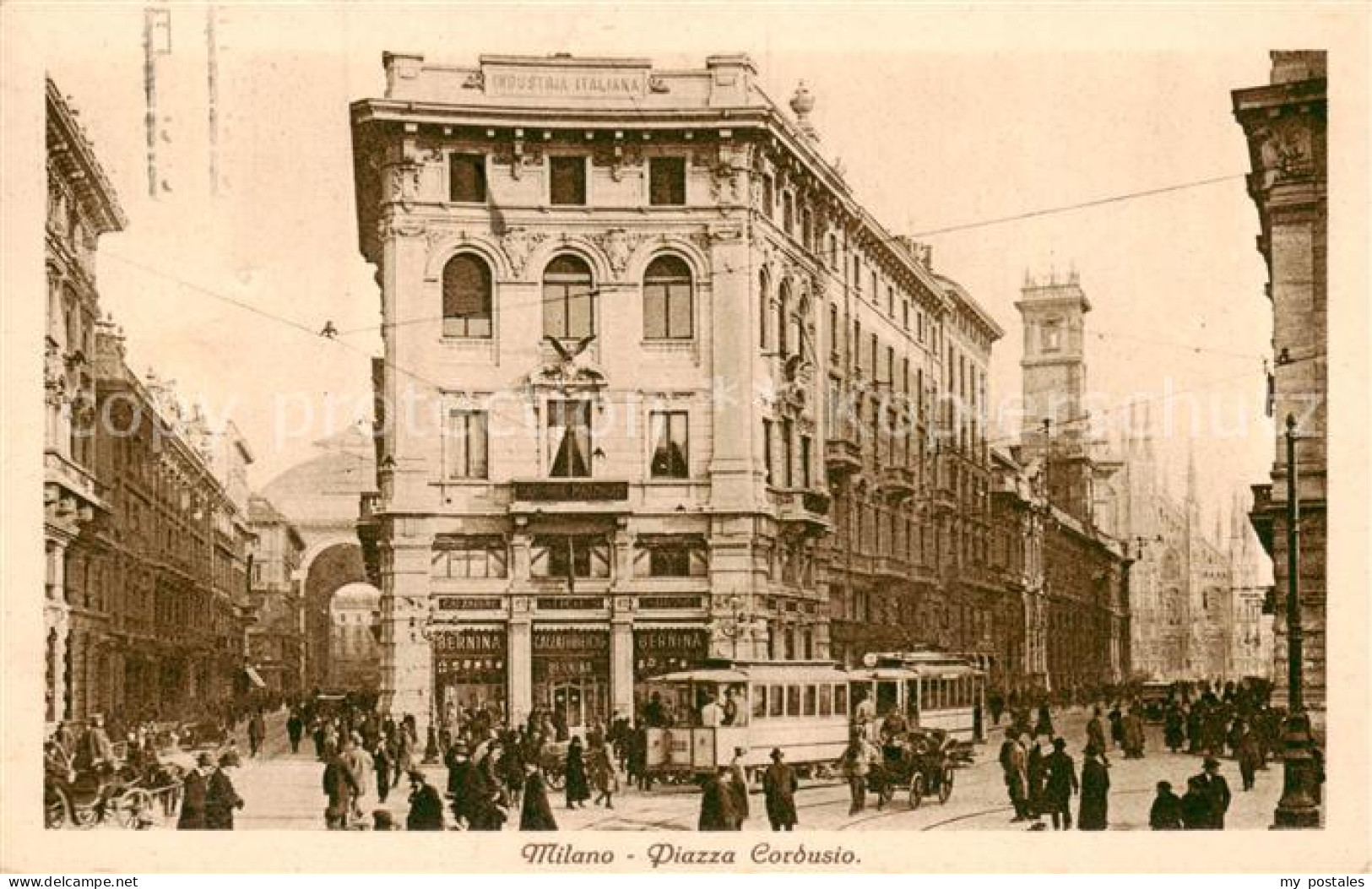 73794152 Milano Mailand IT Piazza Cordusio - Strassenbahn  - Autres & Non Classés