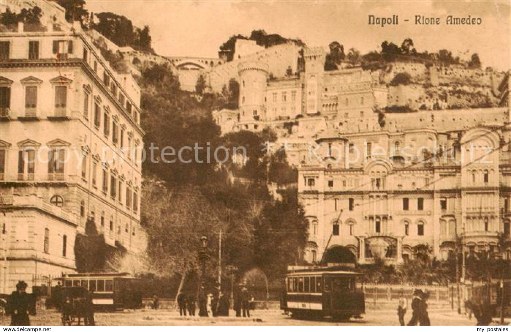 73794151 Napoli Neapel IT Rione Amedeo - Strassenbahnen  - Autres & Non Classés