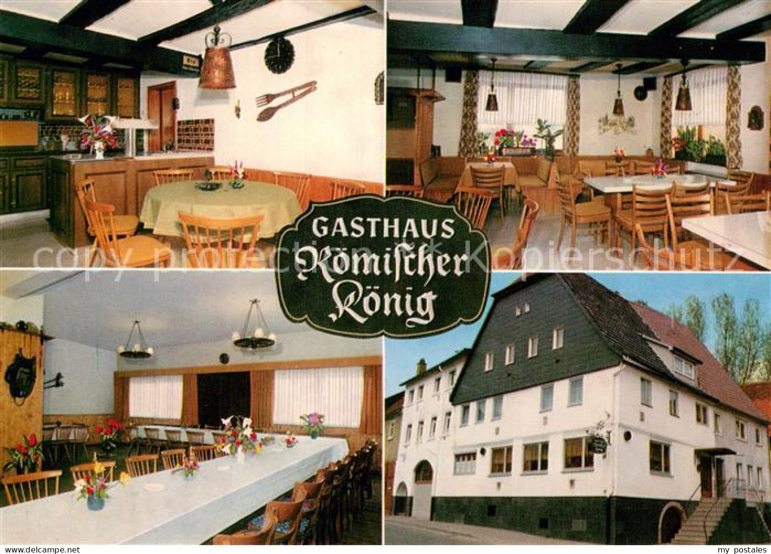 73746037 Wallduern Gasthaus Roemischer Koenig Gastraeume Theke Wallduern - Altri & Non Classificati