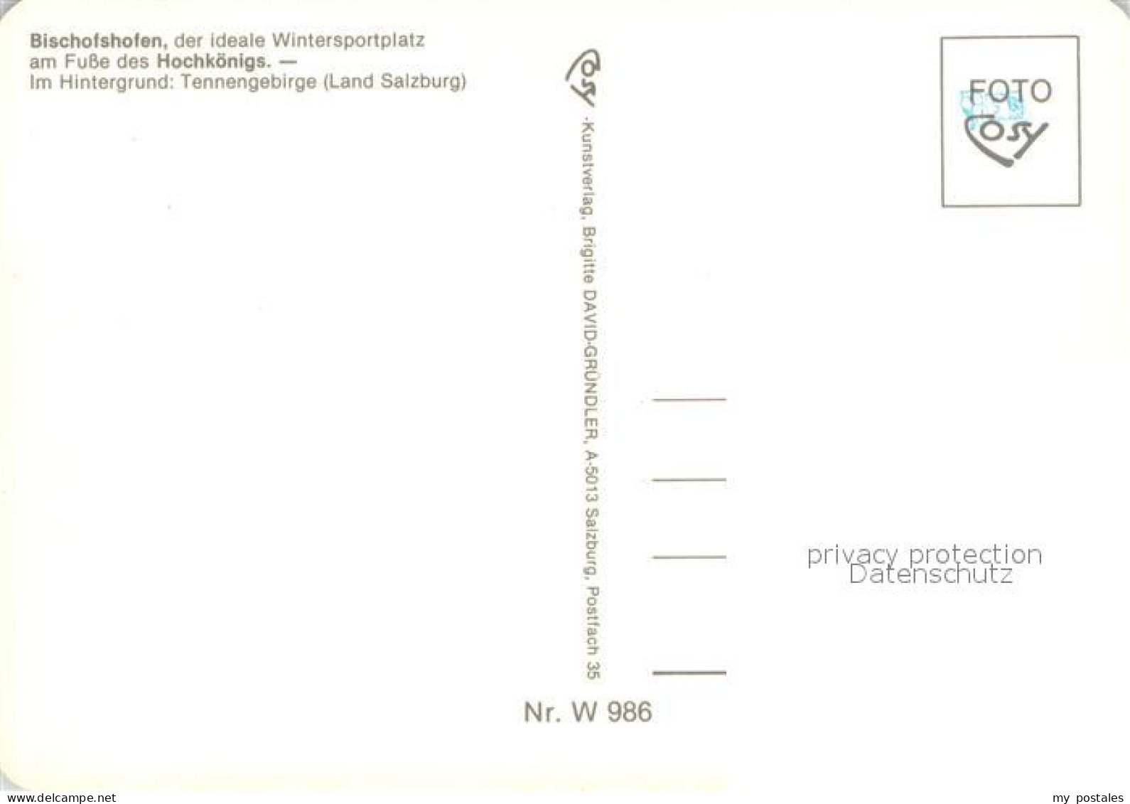 73746025 Bischofshofen Am Hochkoenig Mit Tennengebirge Bischofshofen - Sonstige & Ohne Zuordnung