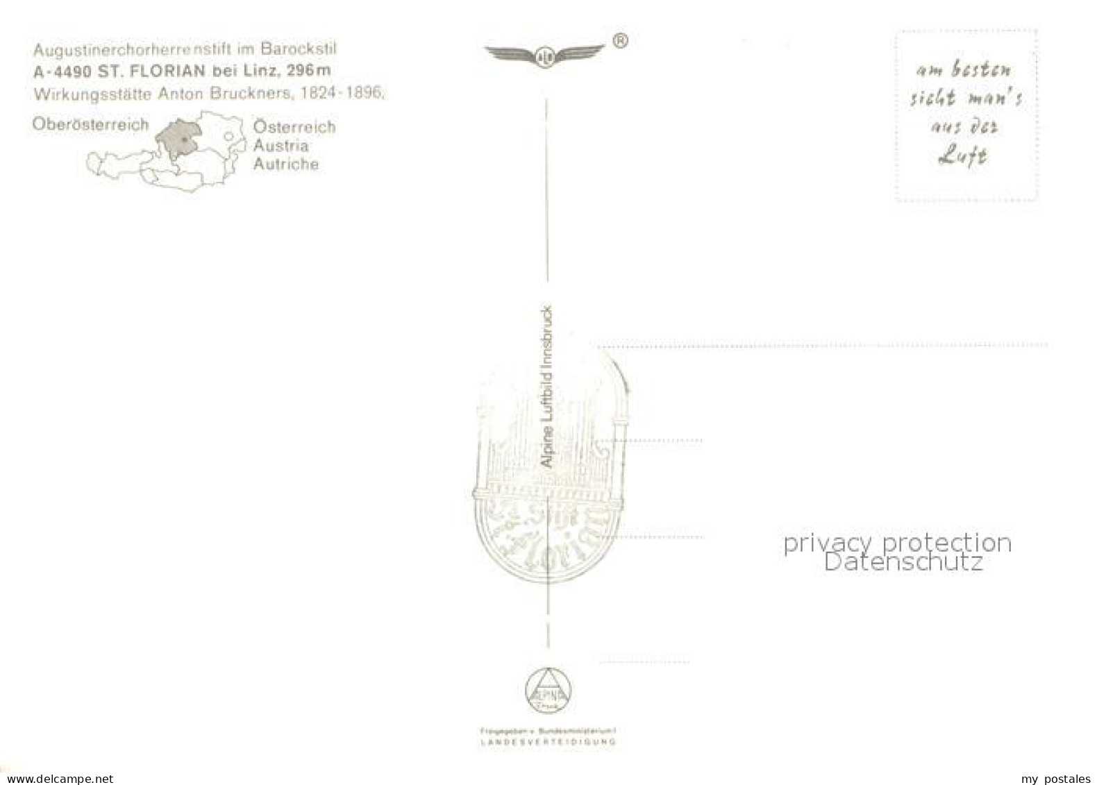 73745960 Linz Donau Augustinerchorherrenstift St Florian Fliegeraufnahme Linz Do - Altri & Non Classificati