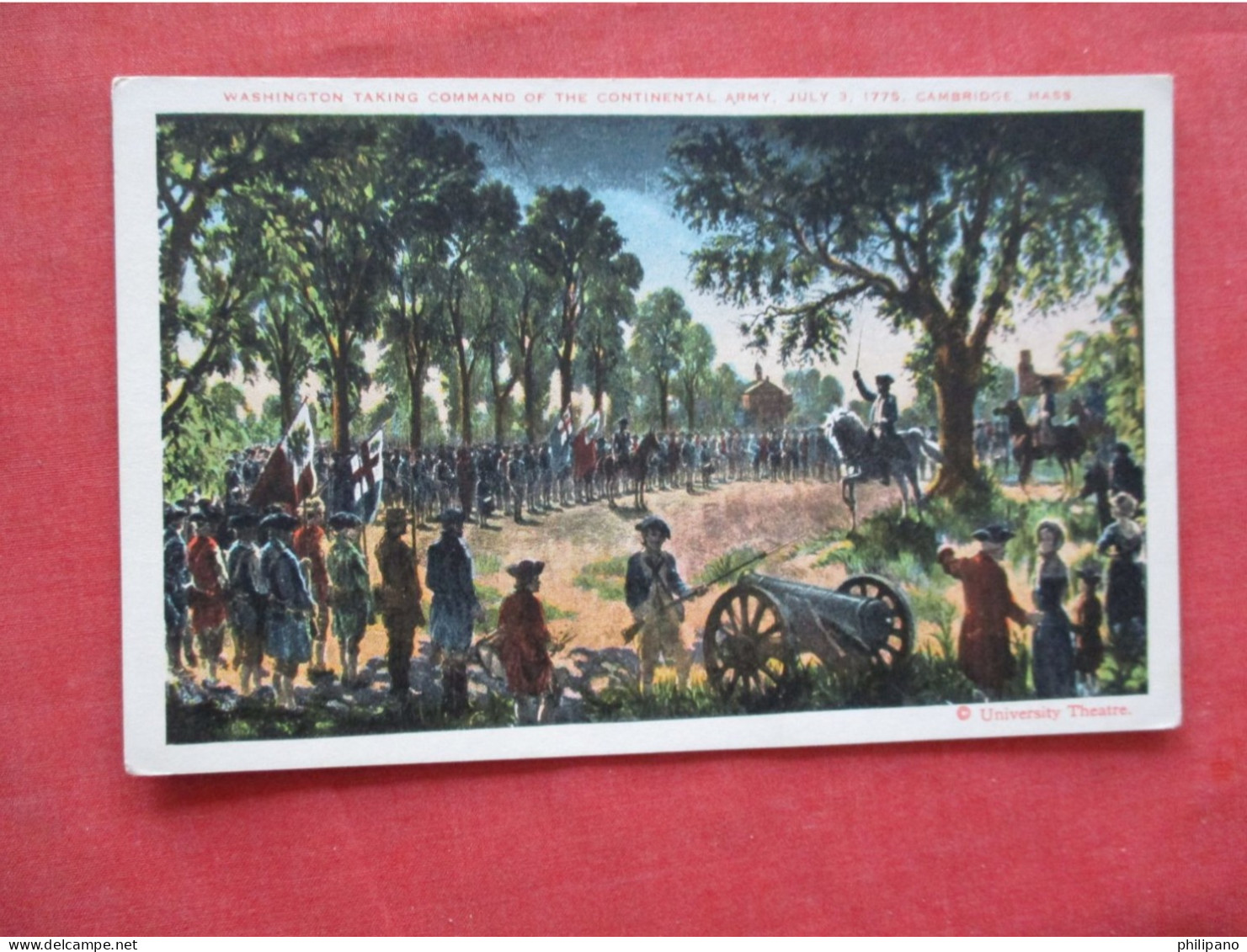 Washington Taking Command Of The Continental Army Cambridge   Ref 6395 - Historische Persönlichkeiten