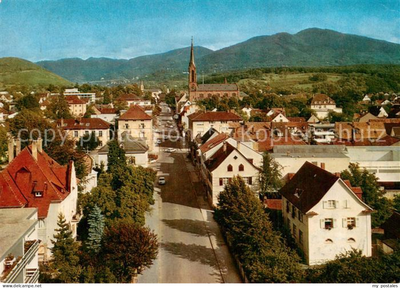 73745906 Muellheim Baden Panorama Untere Werderstrasse Muellheim Baden - Andere & Zonder Classificatie