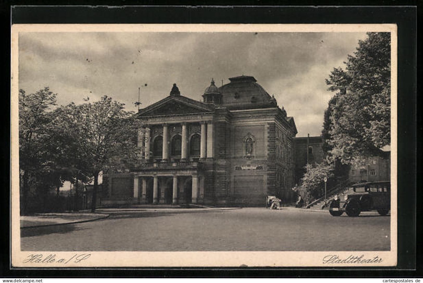 AK Halle / Saale, Am Stadttheater  - Théâtre