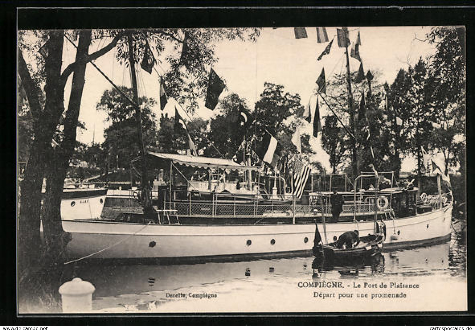 CPA Compiègne, Le Port De Plaisance, Départ Pour Une Promenade  - Sonstige & Ohne Zuordnung