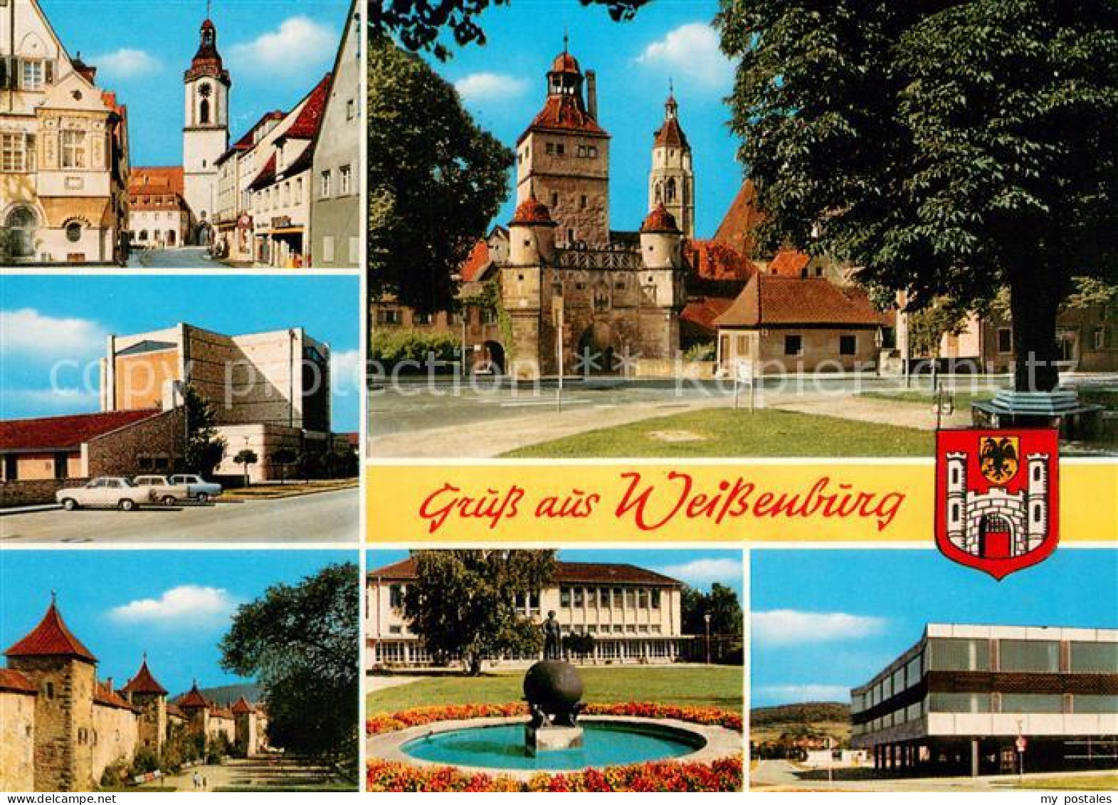 73745627 Weissenburg  Bayern Kirche Wuelzburg Stadtmauer Kurpark Schule  - Duisburg