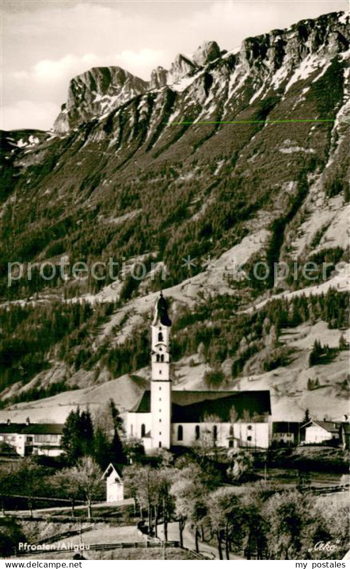 73745611 Pfronten Kirche Berg Mit Aggenstein Und Breitenberg Pfronten - Pfronten