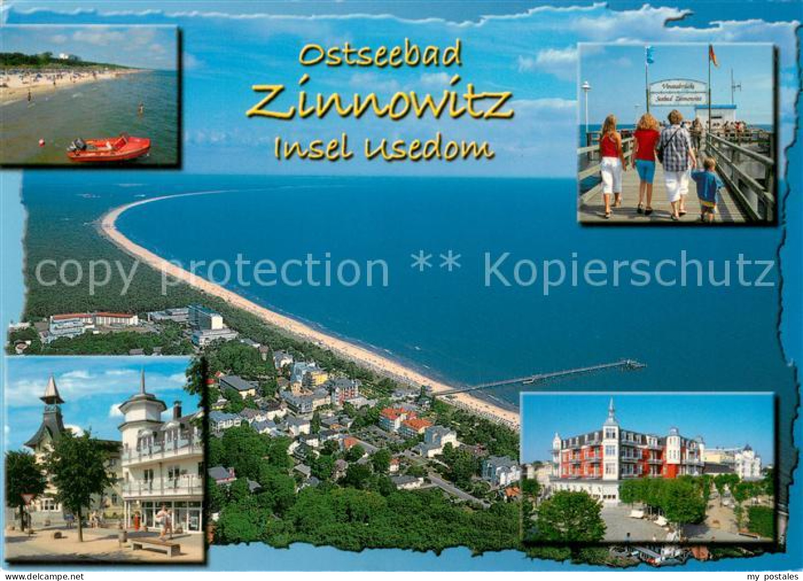 73745543 Zinnowitz Ostseebad Fliegeraufnahme Usedom Teilansichten Panorama Zinno - Zinnowitz