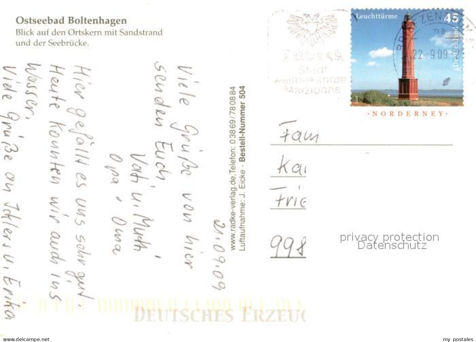 73745540 Boltenhagen Ostseebad Fliegeraufnahme Ortskern M. Sandstrand U. Seebrue - Sonstige & Ohne Zuordnung