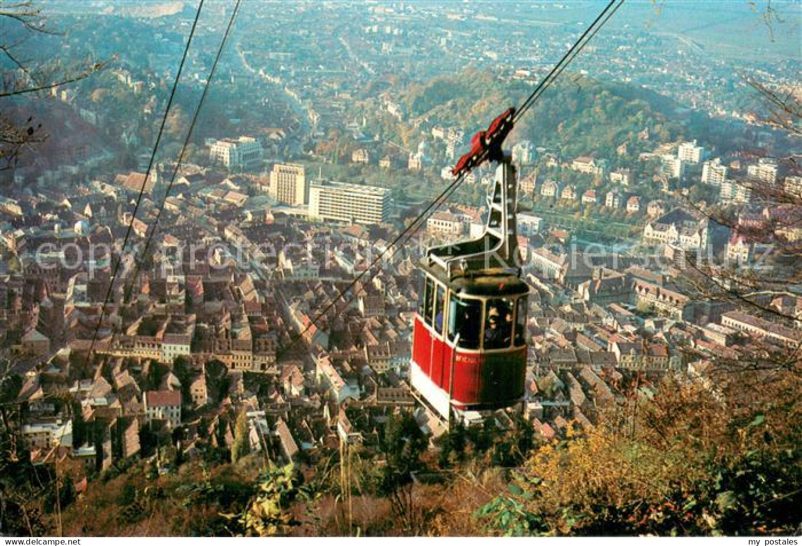 73745444 Brasov Brasso Kronstadt Gondel Panorama  - Romania