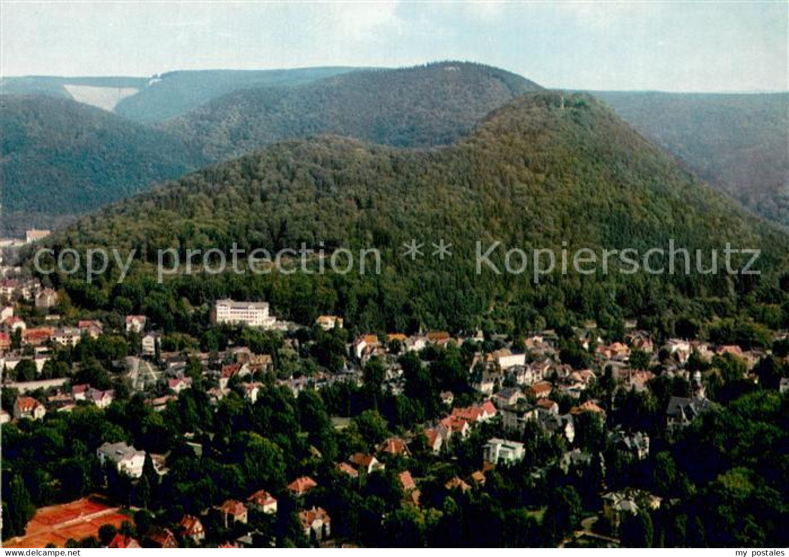 73745407 Bad Harzburg Fliegeraufnahme Mit Sanatorium Am Burgberg Bad Harzburg - Bad Harzburg