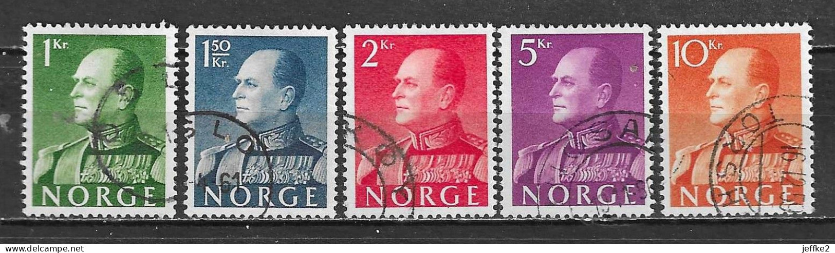 386/90  Roi Olav V - Bonnes Valeurs - Oblit. - LOOK!!!! - Used Stamps