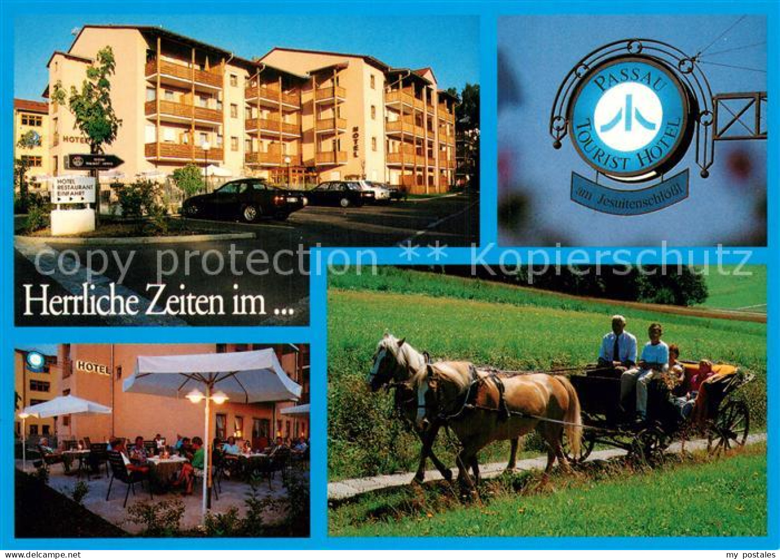 73745365 Passau Tourist Hotel Gastraum Pferdekutsche Passau - Passau