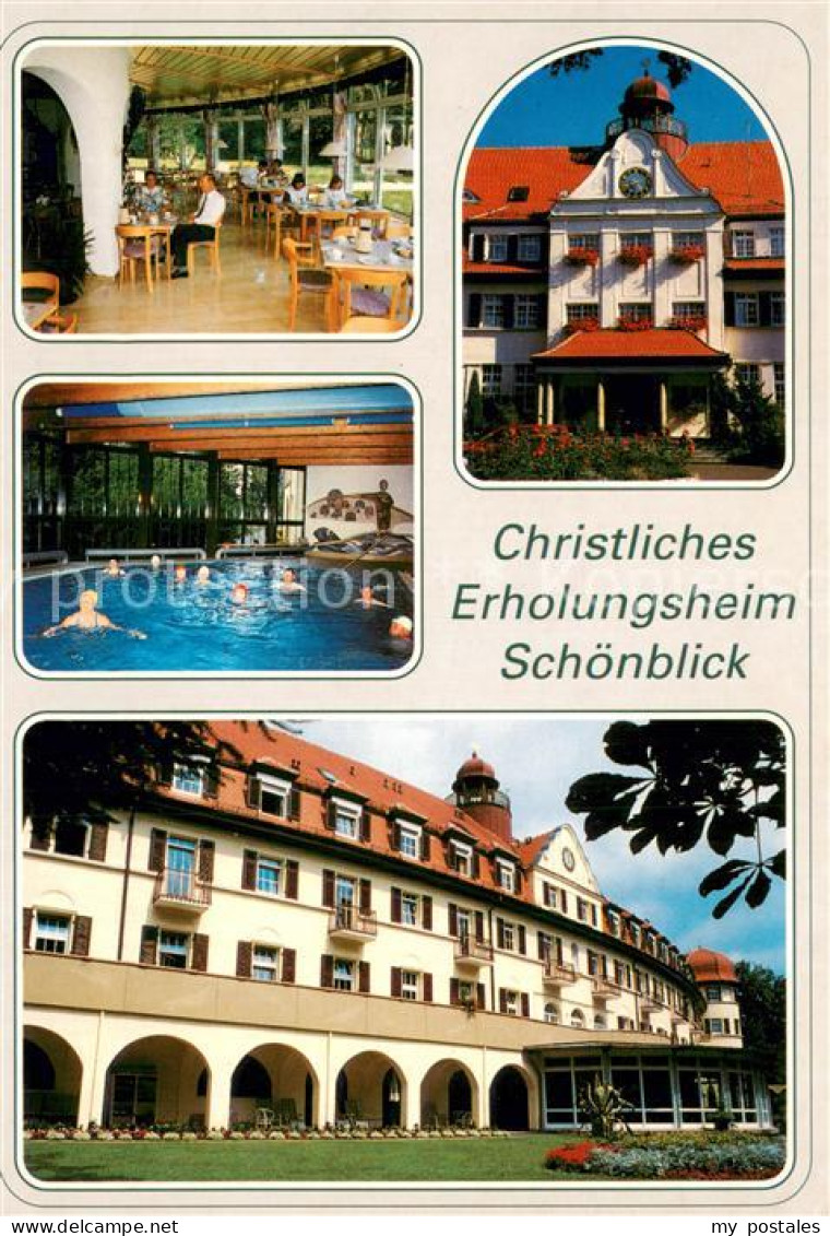 73745348 Rehnenhof Christl Erholungsheim Schoenblick Gastraum Hallenbad Park Reh - Schwaebisch Gmünd