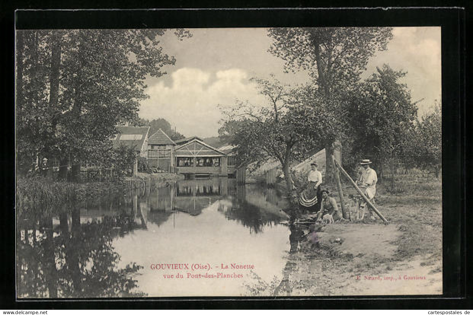 CPA Gouvieux, La Nonette Vue Du Pont-des-Planches  - Gouvieux