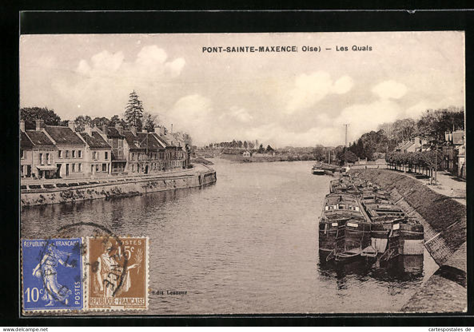 CPA Pont-Sainte-Maxence, Les Quais  - Pont Sainte Maxence