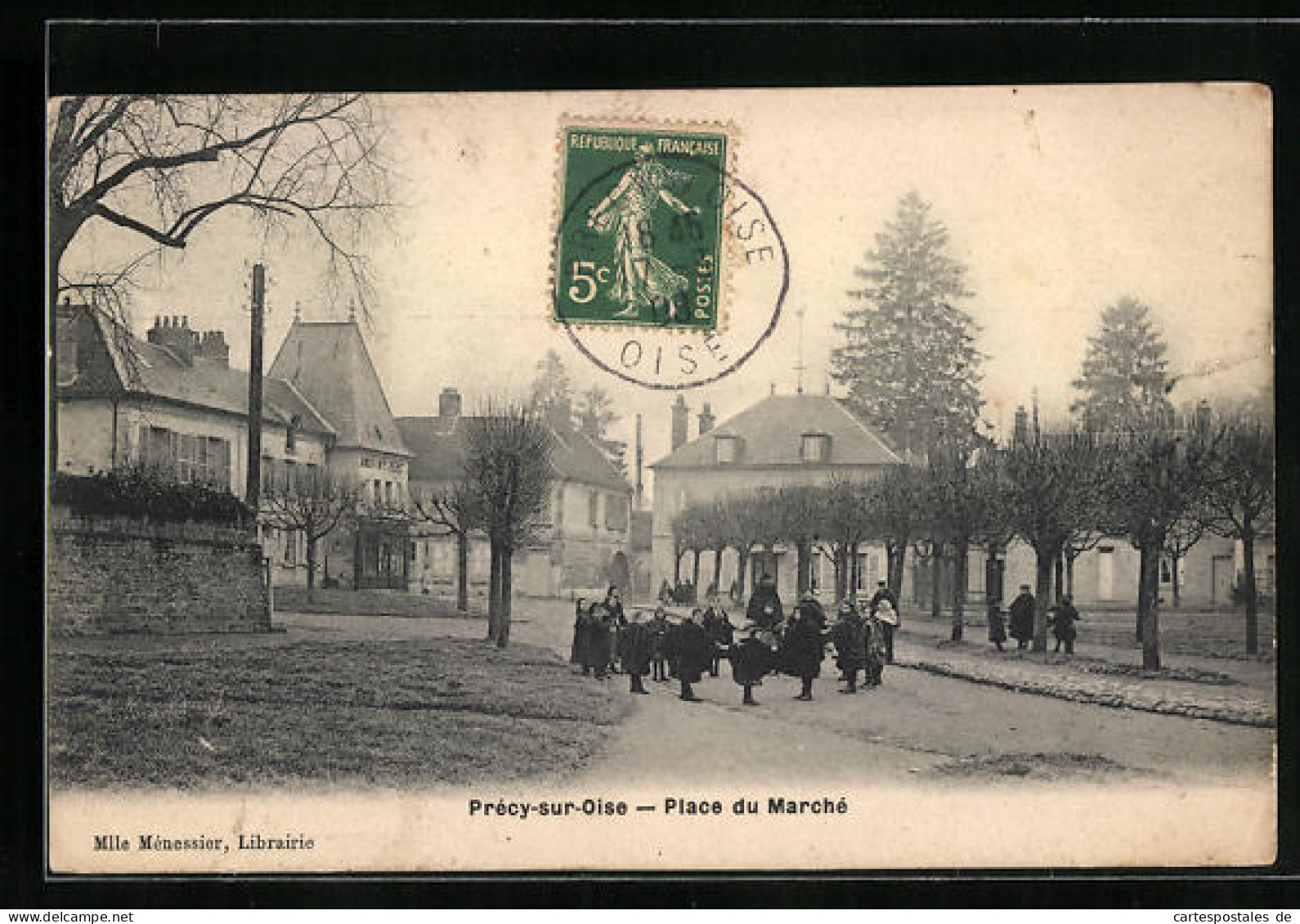 CPA Précy-sur-Oise, Place Du Marché  - Précy-sur-Oise