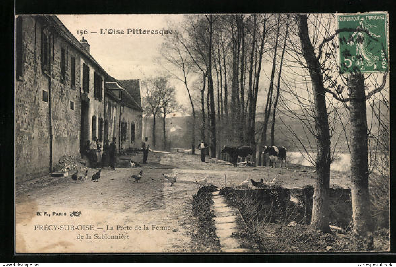 CPA Précy-sur-Oise, La Porte De La Ferme De La Sablonnière  - Précy-sur-Oise