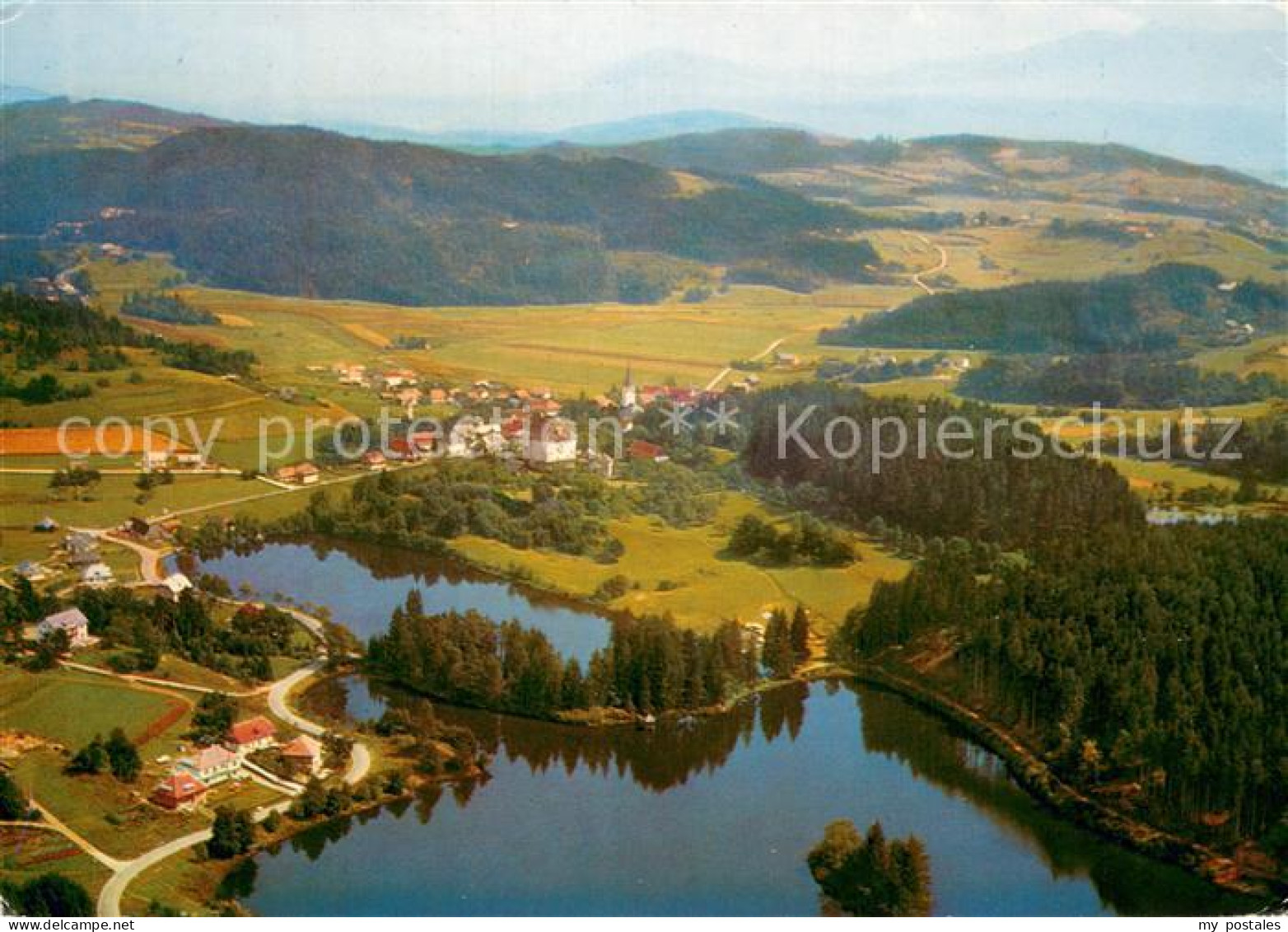 73745264 Moosburg Kaernten Fliegeraufnahme Umgebung Panorama M. See Moosburg Kae - Sonstige & Ohne Zuordnung