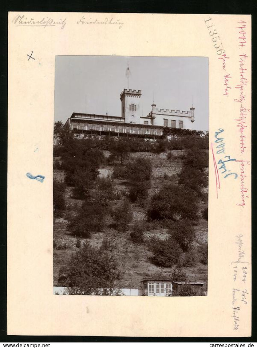 Fotografie Brück & Sohn Meissen, Ansicht Niederlössnitz, Friedensburg  - Orte