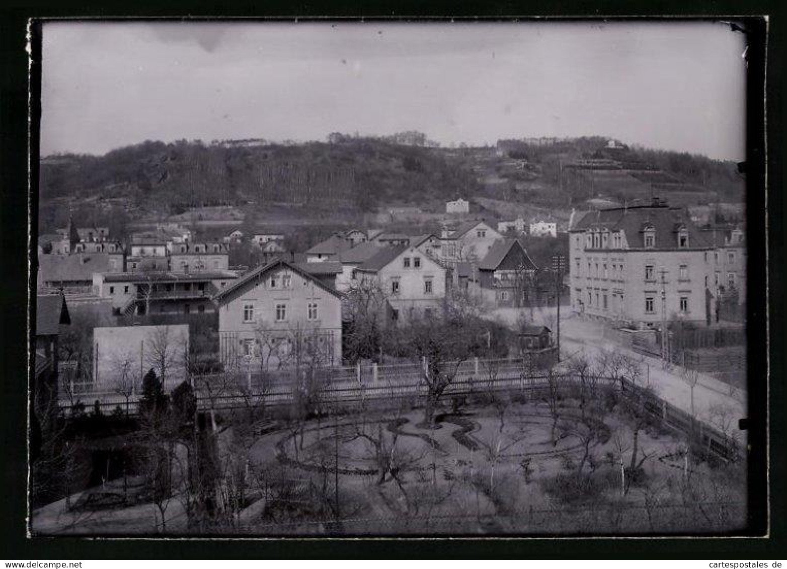 Fotografie Brück & Sohn Meissen, Ansicht Radebeul-Oberlössnitz, Blick über Den Ort Mit Parkanlage  - Lieux